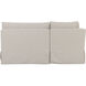 Fable Beige Slipcover Dining Banquette, U-Shape